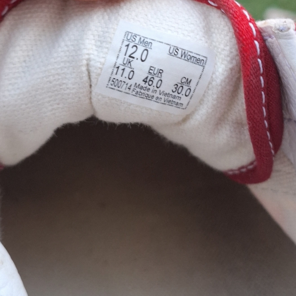 Vans Old Skool Checkerboard Racing Red & White 12 - Picture 6 of 9
